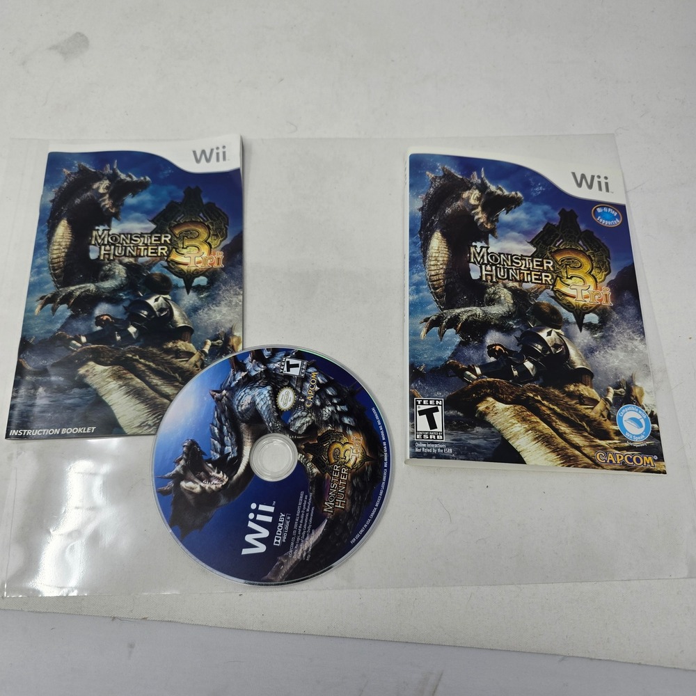 Monster Hunter 3 Tri - Nintendo Wii Game - Tested Working